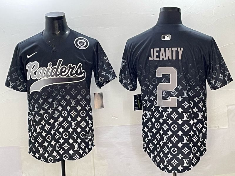 Men 2025 Nike Oakland Raiders 2 Jeanty Black Limited NFL Jersey style 007